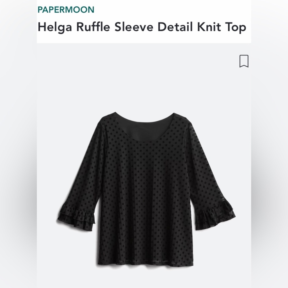 Helga Ruffle sleeve Detail Knit Top